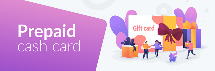 Image showing Gift card web banner concept.