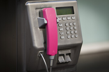 Image showing Pink Telephone