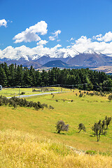 Image showing Mountain Alps scenery in south New Zealand