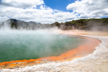 Image showing hot sparkling lake in New Zealand