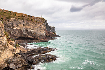 Image showing lighthouse at Taiaroa Head New Zealand