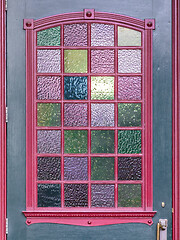 Image showing colorful door window