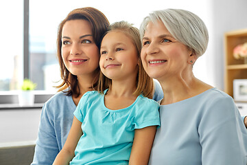 Image showing portrait of mother, daughter and grandmother