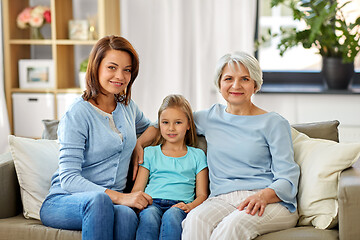 Image showing portrait of mother, daughter and grandmother