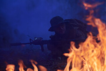 Image showing soldier in action