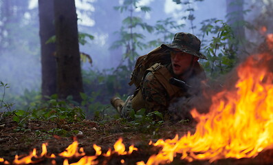 Image showing soldier in action