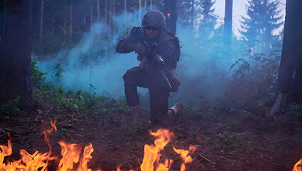 Image showing soldier in action