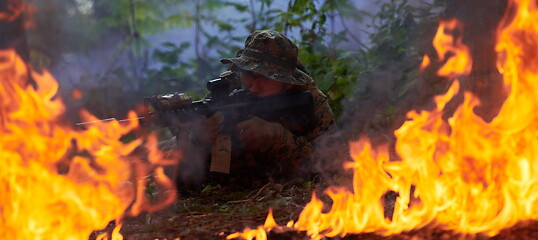 Image showing soldier in action