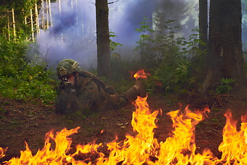 Image showing soldier in action