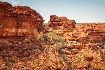 Image showing Kings Canyon in center Australia