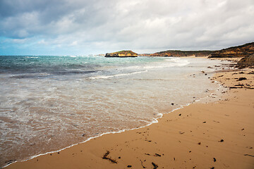 Image showing rough coast at the Great Ocean Road Australia