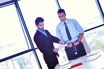 Image showing business people group in a meeting at office