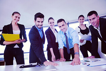 Image showing business people group in a meeting at office