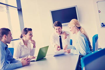 Image showing business people in a meeting at office