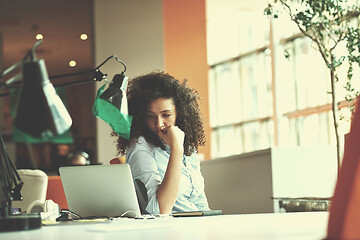 Image showing young  business woman at office