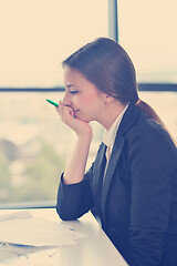 Image showing business woman at  office