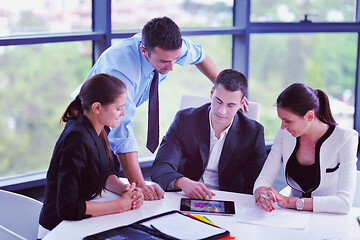 Image showing business people group in a meeting at office