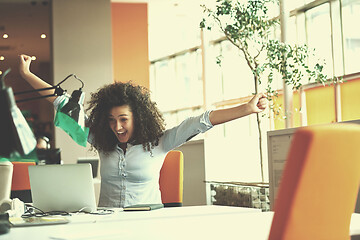 Image showing young  business woman at office