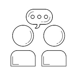 Image showing Communication line icon.