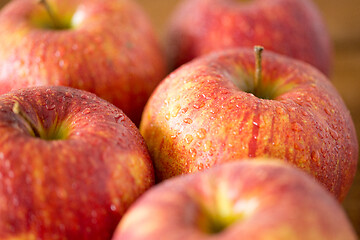 Image showing close up of ripe red apples