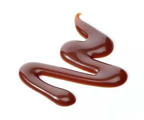 Image showing chocolate sauce on white background