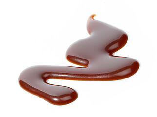 Image showing chocolate sauce on white background