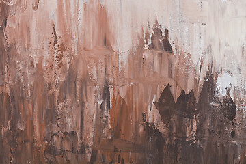 Image showing Brown and beige shades colored wall texture background.