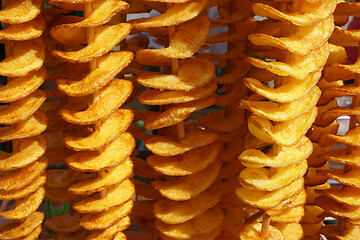 Image showing baked potatoes slices