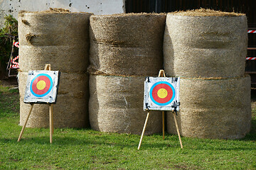 Image showing straw targets texture