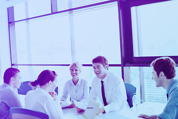 Image showing business people in a meeting at office