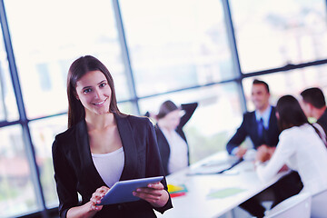 Image showing business people group in a meeting at office