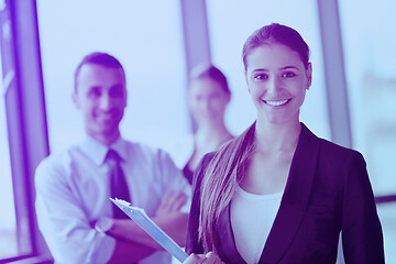 Image showing business people in a meeting at office