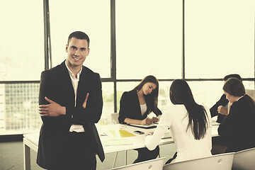 Image showing business people in a meeting at office