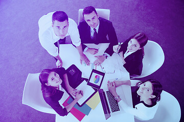 Image showing business people group in a meeting at office