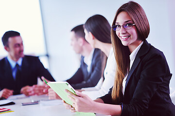 Image showing business people in a meeting at office