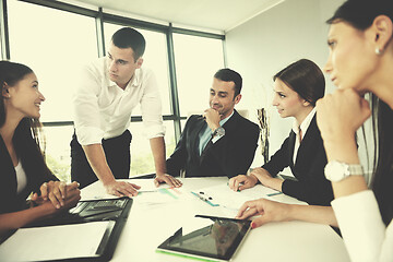 Image showing business people in a meeting at office