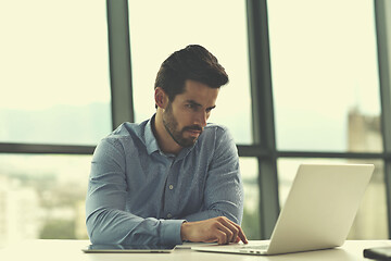 Image showing happy young business man at office