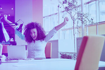 Image showing young  business woman at office