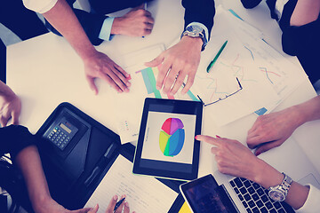 Image showing business people group in a meeting at office