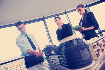 Image showing business people group in a meeting at office