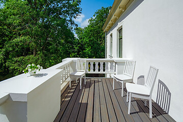 Image showing Balcony of the old palace