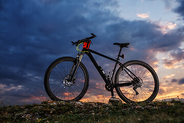 Image showing small parts of bike at the evening