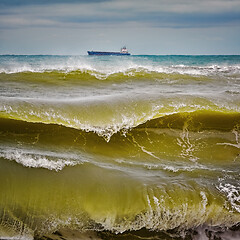 Image showing Waves on Black Sea