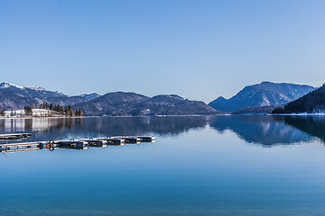 Image showing  Walchensee in winter