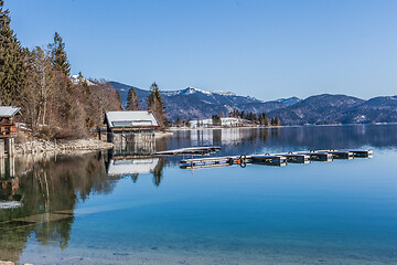 Image showing  Walchensee in winter