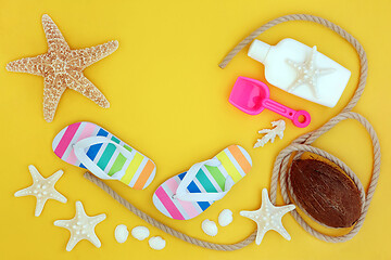 Image showing Summer Holiday Beach Items