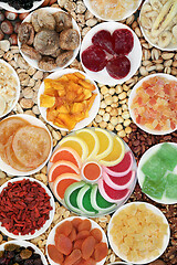 Image showing Dried Nut and Fruit Selection High in Antioxidants