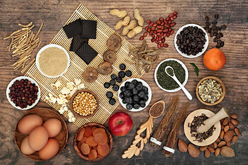 Image showing Health Food and Herbs for Vitality 
