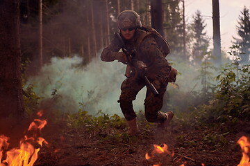 Image showing soldier in action