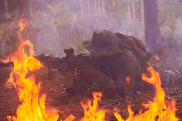 Image showing soldier in action